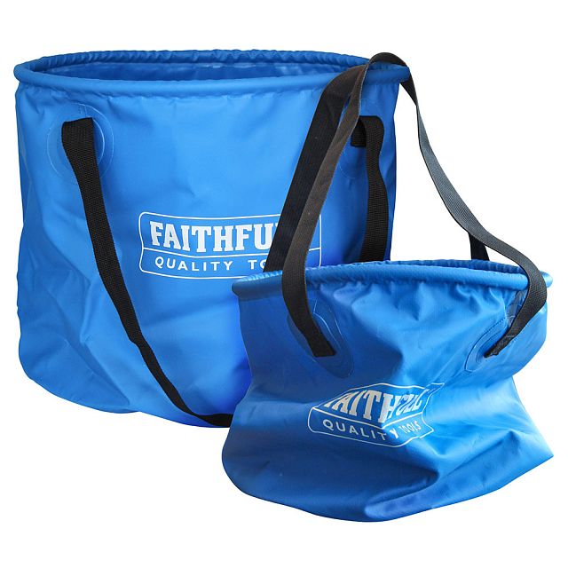 Faithfull Collapsible Bucket Twin Pack 12L & 20L 