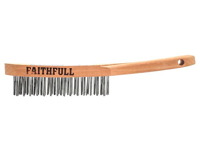 Faithfull Lightweight Scratch Brush Three Row