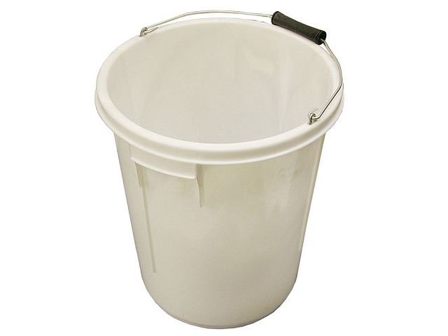 White 3X Faithfull 5 Gallon 25L Bucket