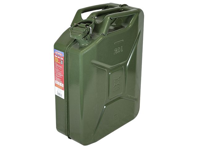 Steel Jerry Can - 20 Litre Green