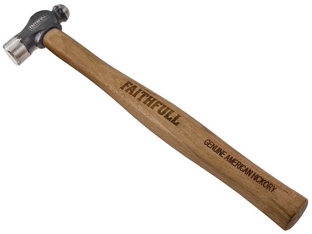 Faithfull Ball Pein Hammers Hickory Shaft