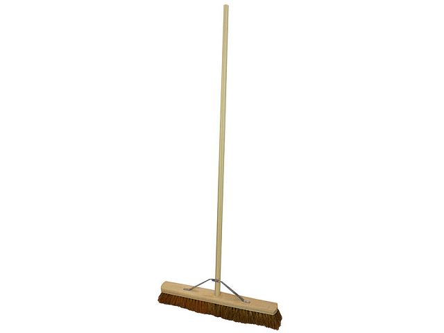 Faithfull Soft Coco Broom 600mm with Handle & Stay