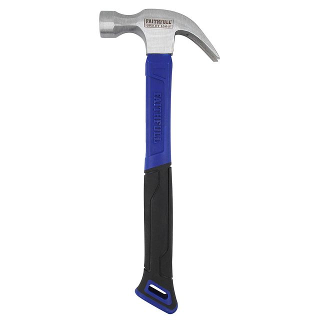 Faithfull Claw Hammer Fibreglass Shaft 16oz (454g)