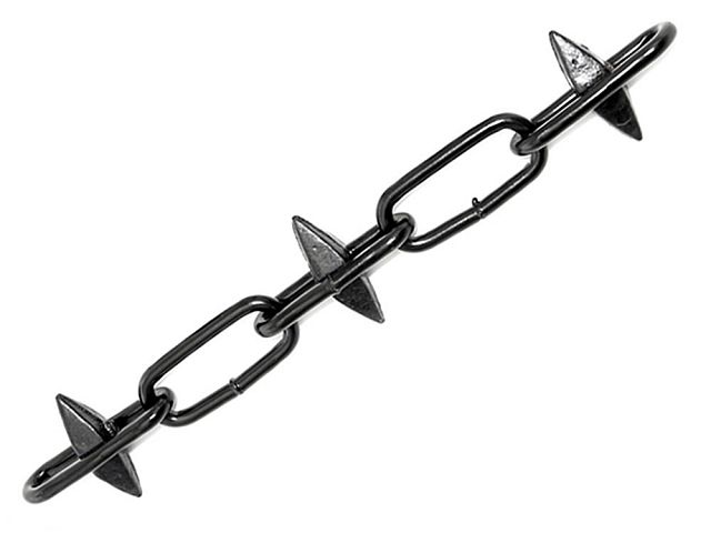 Faithfull Black Japanned Spike Chain 5M Box x 6mm