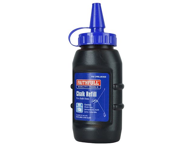 Faithfull Chalk Powder Refill Blue 113g (4oz)