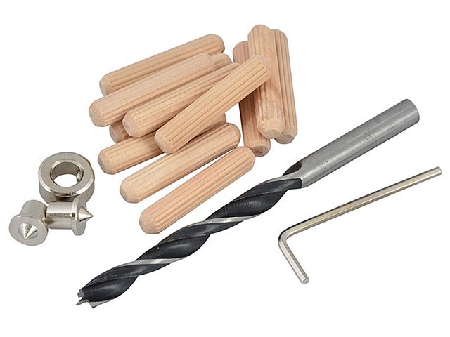 Faithfull Dowels, Drill and Points Kits