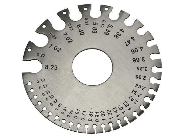 Faithfull Wire Gauge - Metric / SWG