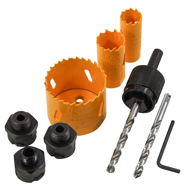 Faithfull Quick Change Arbor Holesaw Kit 