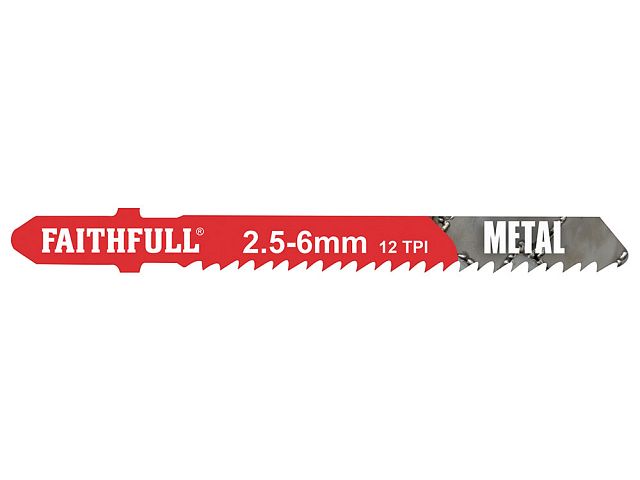 Faithfull Jigsaw Blades (5) Metal 12tpi 50mm