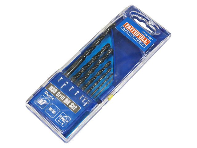 Faithfull HSS Drill Bit Set (x7) 1.5 - 6mm