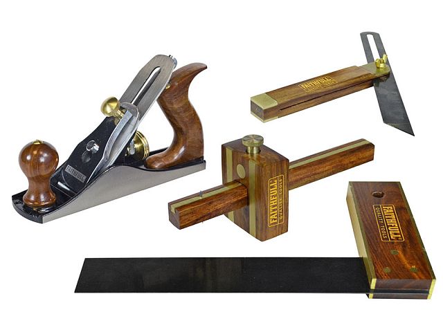 Faithfull Plane and Woodworking Set 4 Piece