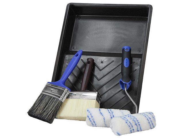 Faithfull  Woodcare Paint Brush & Roller Kit 