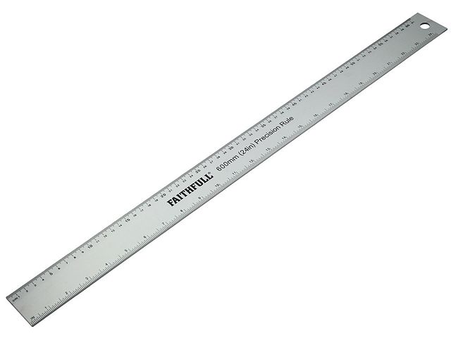 Faithfull Aluminium Rule 600mm (24in)