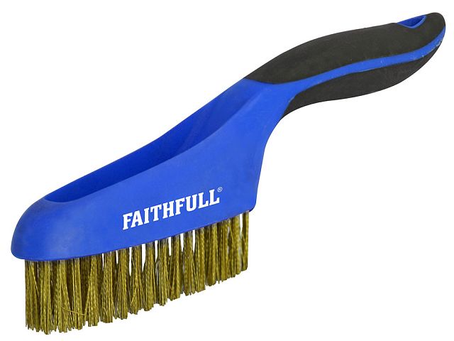 Faithfull Scratch Brush - Brass Wire