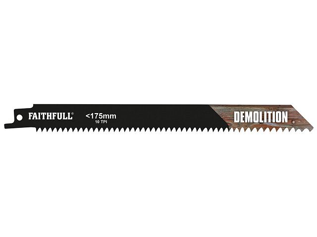 Faithfull Sabre Saw Blades (5) BIM Metal 10tpi 200mm