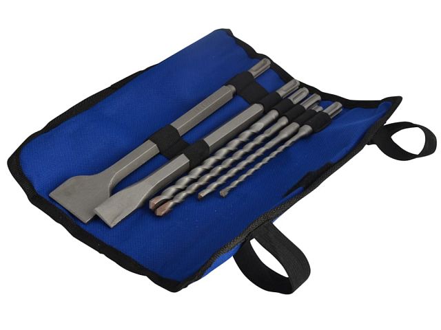 Faithfull 6 Piece SDS-plus Chisel and Drill Bit Set