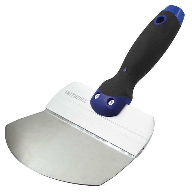 Faithfull Soft-Grip Curved Blade Bucket Trowel 165mm (6.5in)