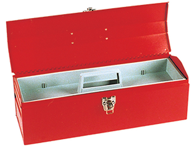 Faithfull FAITBB19 48cm 480mm 19in metal barn type toolbox with lift out tray 