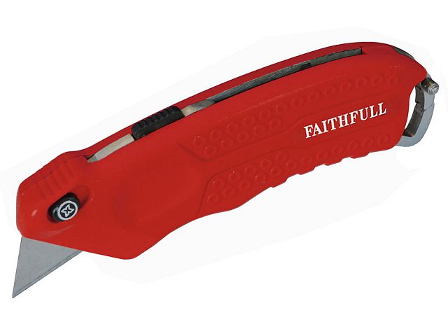 Faithfull Turbo Retractable Blade Knife Autofeed