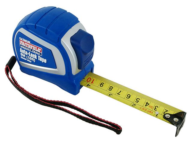 Auto Lock Tape Measures 25mm Blade Faithfulltoolscom