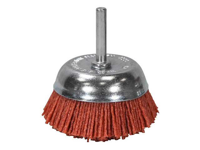 Faithfull Nylon Cup Brush Shaft Mounted 65 x 1.5mm Bristle