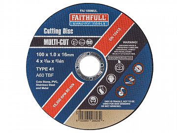 Multi-Cut Cutting Discs - Tin of 10