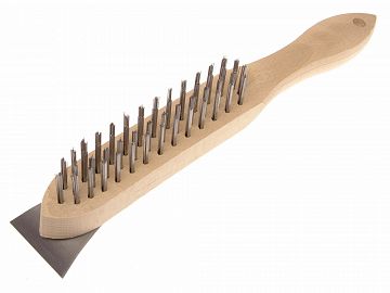 Lightweight Scratch Brush 4 Row Scraper