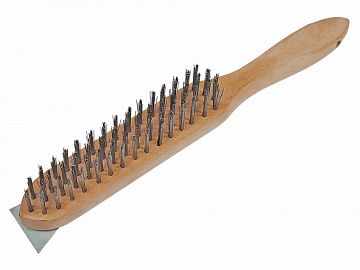 Heavy-Duty Scratch Brush 4 Row Scraper