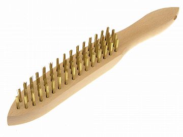 Brass Wire Scratch Brush 4 Row