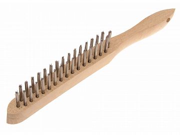 Heavy-Duty Stainless Steel Scratch Brush 2 Row