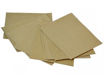 Cork Block Sheets Glasspaper (10) Assorted