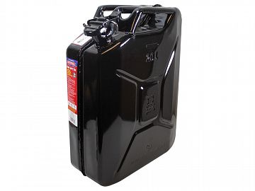 Steel Jerry Can - 20 Litre Black