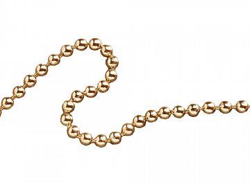 Polished Brass Ball Chain 3.2mm x 10M