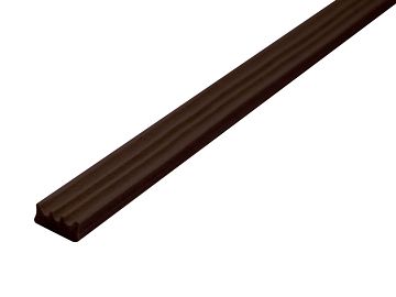 EPDM Draught Excluder W Profile Brown 9 x 3.5mm