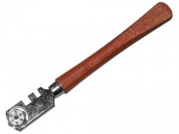 Six Wheel Glasscutter TC - Wood Handle