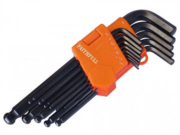 Hex Key Set of 13 - Metric Long Arm Ball End