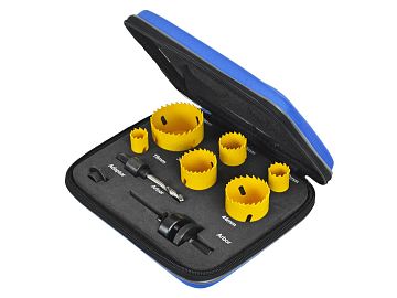 Bi-Metal Cobalt Holesaw Kit - 9 Piece