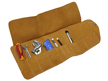 Tool Roll Leather - 10 Pocket