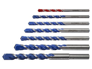 Multi Construction TCT Drill Bit - Set of 7 - 4-12mm