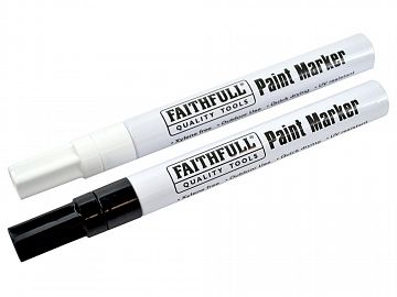 Paint Marker Pens - Pack of 2 Black & White