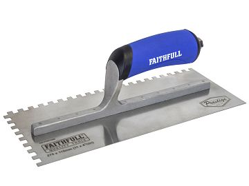 Prestige Stainless 6mm Notched Trowel 275 x 115mm