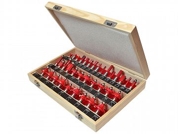 TC Router Bit Set 35 in Case 1/2in Shank