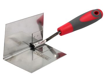 Soft-Grip Corner Trowel Stainless Steel Internal