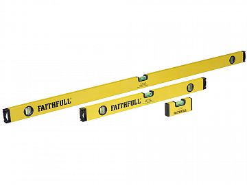 Box Spirit Level Set of 3 - 100, 600 & 1200mm