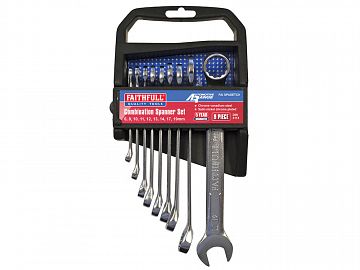 Combination Spanner Set 9 Piece