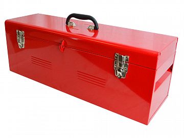 Metal Heavy-Duty Tool Box with Tote Tray 670mm