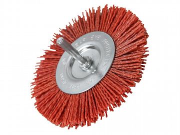 Nylon Circular Brush Shaft Mounted 115 x 1.5mm Bristle