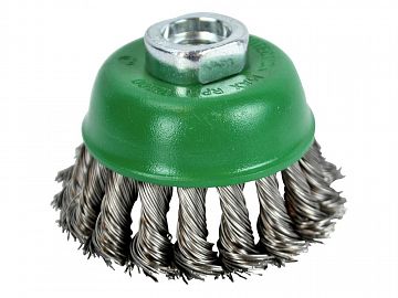 Wire Cup Brush Knot 65mm x M14 x 2 Stainless Steel