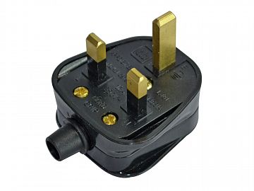 Black Plug 240V 13A