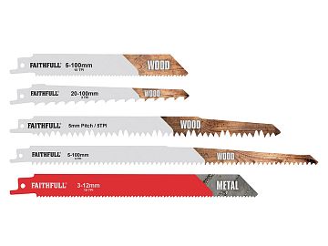Sabre Saw Blade Set - 15 Piece